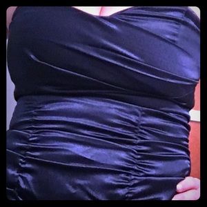 EUC Dark Blue Satin Mini Party Dress Size/Tall 11